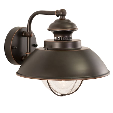 Vaxcel Harwich 1 Light Bronze Coastal Barn Dome Outdoor Wall Lantern Clear Glass OW21501BBZ